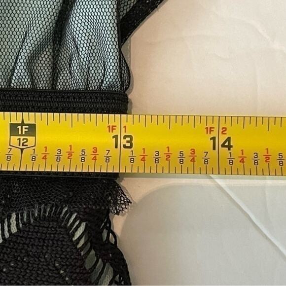 Gabrielle Rocha Teal Black Lace & Tulle BalletCore Party Dress NWOT Size 11 - Picture 10 of 12